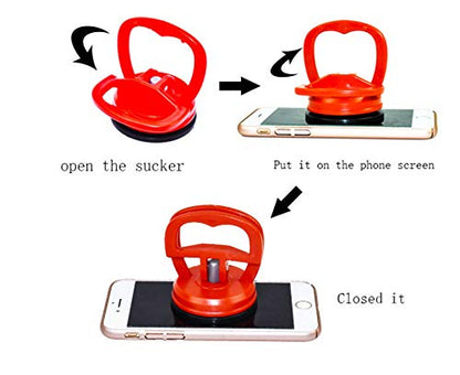 Screen repair tool 9-piece set, heavy-duty suction cup, pry tool, suitable for iPhone, iPad, iMac, MacBook, tablet, laptop, Samsung and other LCD screen opening tools