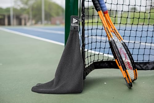 Magnetic Multi Sport Microfiber Towel for Gym, Running, Tennis, Workout, Golf Bags, Strong Magnet Hold, Gym Towels, Magnetic Golf Towels, Fast Drying, Men & Women, Black - color: Black