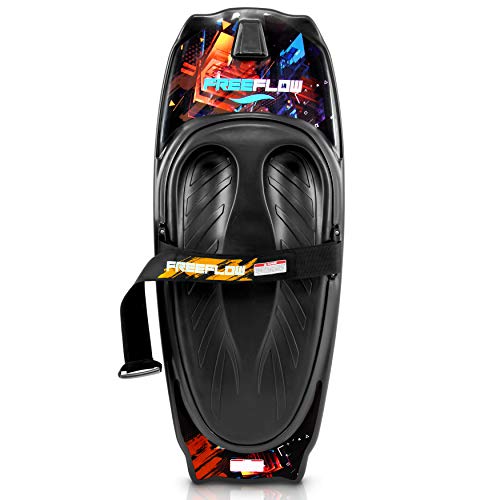 SereneLife Water Sport Kneeboard with Hook for Kids & Adults, Kneeboard with Strap for Boating, Waterboarding, Kneeling Boogie Boarding, Knee Surfing
