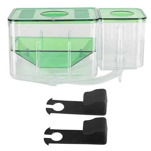 Aquarium Fish Breeding Box, Double - Layer Isolation Incubator for Small Fish Shrimp, Newborn Fry Spawning Box with Insert Tray, for Injured or Aggressive Fish in