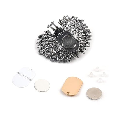 Harm Frees Clothing Magnet Buckle Hijab Shawl Pin Brooch Converter Badge Fastener Tool Fashion Accessories Thin Fabric Magnet - color: White