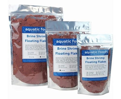 Brine Shrimp Flakes for Freshwater Cichlids, Angels, Tetras, Guppies, Marine Tangs, Butterflies, Angelfish, Anthias, Clown Fish. WL…1/2-lb Foil Pouch Bag - size: 8 Ounce (Pack of 1)