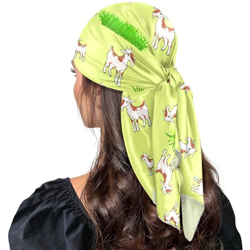 Head Scarf for Women,35" Large Square Hair Scarves Bandana Fashion Neck Scarf - color: Color 2