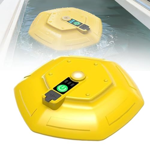 Floating and Rechargeable Bait Bucket Aerator, IPX7 Waterproof with Magnetic Charging,Magnetic Type-C Charging, Ultra-Quiet 3000mAh Battery,Suitable for Live Bait Buckets & Fish Tanks (5–30 Gallons)