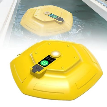 Floating and Rechargeable Bait Bucket Aerator, IPX7 Waterproof with Magnetic Charging,Magnetic Type-C Charging, Ultra-Quiet 3000mAh Battery,Suitable for Live Bait Buckets & Fish Tanks (5–30 Gallons)