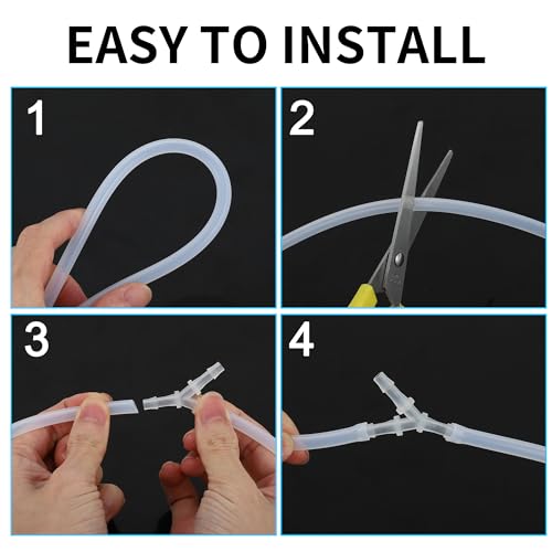 9/16" to 5/8" Hose Barb Fitting Hose Straight Reducing Coupler | 5 Pcs, Plastic, Clear, Fits 9/16" to 5/8" ID Flexible Tube, Barb Reducer Fitting, for Aquarium, Fountain, Drip Irrigation - size: 9/16"-5/8"