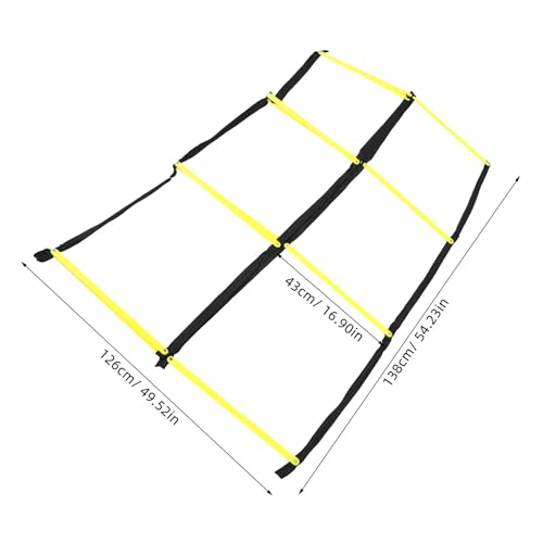 Toddmomy Training Ladder for Footwork: Nine-Square Agility Ladder Soccer and Football Training - Portable Rope Design for Speed and Agility Workouts
