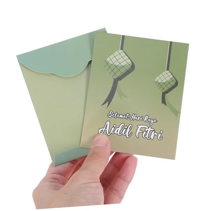 TEHAUX 6pcs Eid Money Envelopes Sturdy Paper Unique Eid Designs for Cash Ample Storage for Generous Gifting for Celebrations and Muslim Festivals