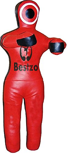 Bestzo MMA Martial Arts Brazilian Grappling Dummy Red-Unfilled - color: Canvas Red, size: 59 inches (5 ft)