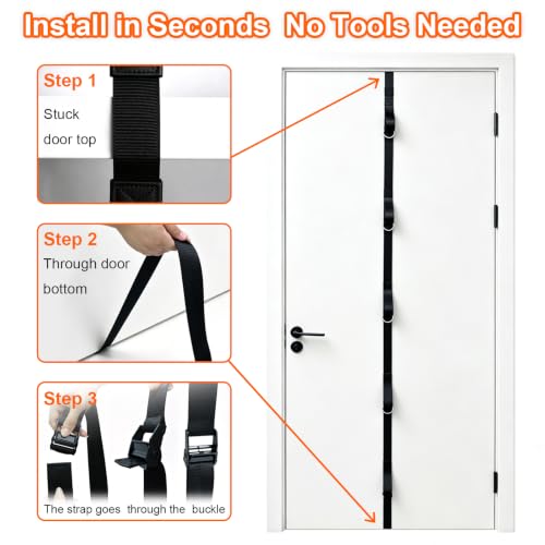 Resistance Bands with Door Anchor 3 Pull Rope Bands with Handles