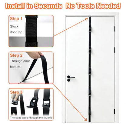 Resistance Bands with Door Anchor 3 Pull Rope Bands with Handles