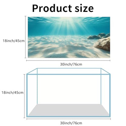 3 PCS Aquarium Background, 30x18 inch Polyester Fish Tank Background | Cloth Fish Tank Background, Undersea Ruins Floor Sunshines & Tree Wood Branches Aquatic Plants - size: 30x18 Inch