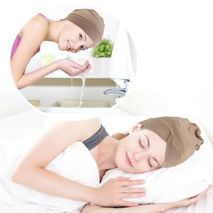 3PCS Hijab Undercap for Women, Muslim Inner Hijab Caps, Chemo Head Scarf Beanie Skull Cover Cap for Women Hair Loss - color: 1