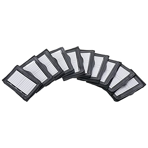 Yaegoo 10 Pack Wrist Coach Football Playbook Wristbands - Adult Size - Pro Football Armband Playbook for Flag Football and Tackle Football