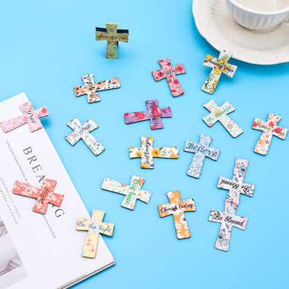 48 Pcs Magnetic Bookmarks Christian Bookmarks Bible Verses Book Markers Religious Magnetic Page Clips for Women Student Mother's Day Reading Gifts School Supplies