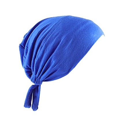Jersey Hijab Muslim Elastic Band Ethnic Lace up Small Cap Tube Turban Soft Breathable Stretchy for Women - color: 05#_f