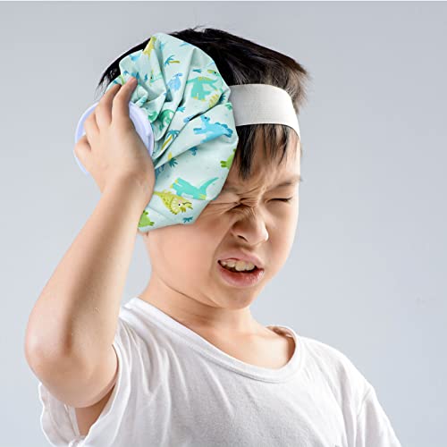 Nuanchu 3 Pieces Ice Bags for Injuries Reusable Ice Pack Hot Cold Water Bag 6, 9, 10 Inches Hot Cold Therapy and Pain Relief Pain Screw Top for Sports Knee Head Leg(Cute Style) - style: Cute Style