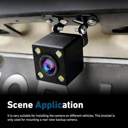 Car Reverse Camera Mount Bracket, Metal Adjustable Backup Cameras Holders, Heavy-Duty Car Rear View Backup Camera Replacement Mount Bracket, Universal for Most Cars