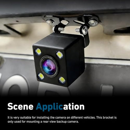 Car Reverse Camera Mount Bracket, Metal Adjustable Backup Cameras Holders, Heavy-Duty Car Rear View Backup Camera Replacement Mount Bracket, Universal for Most Cars