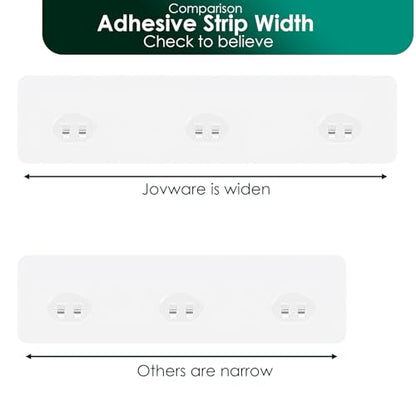 Shower Caddy Adhesive Replacement Stickers Sticker Shelf Basket Strips Suction Hooks Large Strong Hook (Transparent - 4 Packs - 3 Wire Hook) - color: Transparent - 4 Packs - 3 Wire Hook