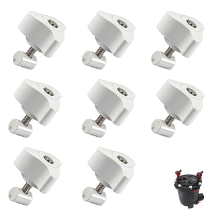 Canister Filter Lid Fastener, 8 Set | Exact Fit for Fluval FX2, FX4, FX5, FX6 Filters, A20215 Locking Clamp Replacement, Secure Lid Seal, Leak Prevention
