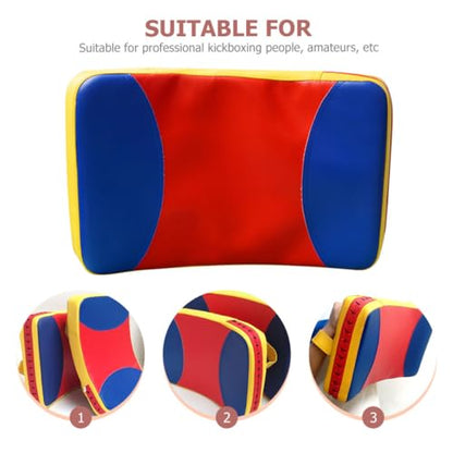BESPORTBLE Arc-Shaped Kickboxing Paddle Large Three-Color Martial Arts Kick Pad Boxing Body Pad Taekwondo Training Target for Lateral Strikes and Kicks