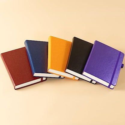 FOCUS DAY Thick Notebook Journal, Leather A5 Notebooks College Ruled 320 Pages Lined Paper Notebooks, Hardcover Journal Notebook for Writing Women and Men, 5.7'' X 8.4'', Dark Blue - color: 1.Blue, size: A5