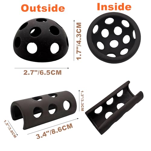 M2cbridge Ceramic Shrimp Dome Hide Shelters Swim Holes Shrimp Habitat Breeding Tube(2PCS Dome+1PC Tube) - color: 2pcs Dome+1pc Tube