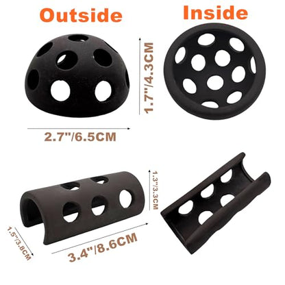 M2cbridge Ceramic Shrimp Dome Hide Shelters Swim Holes Shrimp Habitat Breeding Tube(2PCS Dome+1PC Tube) - color: 2pcs Dome+1pc Tube