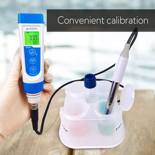 Apera Instruments PH60-MT Handheld pH Meter Tester Kit with LabSen 765 pH/Temp. Blade Spear Electrode for Lab-Grade pH Measurement in Meats and Solid Food Samples - style: For Meats