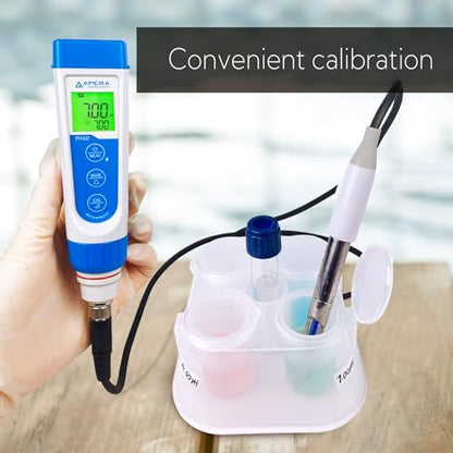 Apera Instruments PH60-MT Handheld pH Meter Tester Kit with LabSen 765 pH/Temp. Blade Spear Electrode for Lab-Grade pH Measurement in Meats and Solid Food Samples - style: For Meats