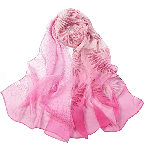 Acotavie Scarfs for Women Lightweight Fashion Scarves Print Floral Pattern Scarf Shawl Wraps - color: B05