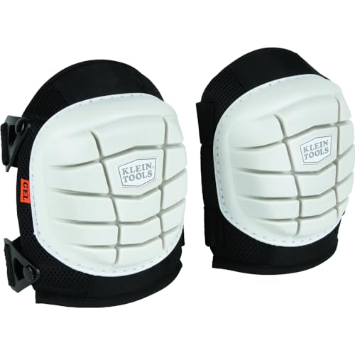 KLEIN TOOLS 60849 Non-Marring Knee Pads for Work, Construction, Tile, Flooring, for Men and Women, Lightweight Gel and Foam Padding, One Size - size: Non-Marring Lightweight