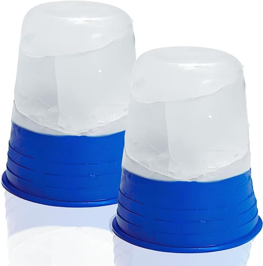 (Pack of 2) - Premier Ice Massage Cup | Made in USA, For Pain or Beauty Routine, Ice Roller for Face