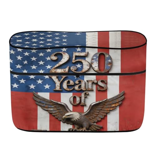 Howilath Heavy Duty Propane Cover for RV 20Lb 250 Years Anniversary USA Camper Propane Tank Cover for Travel Trailer, All Weather Protection - color: 250 Years Anniversary USA, size: Small(Double 20LB)