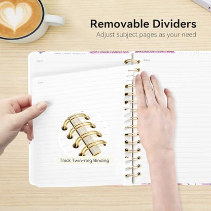 Lined Spiral Journal Notebook, A5 College Ruled Spiral Notebook for Women, Hardcover with Elegant Design for Work and Note-Taking, 5.5 * 8.25 inch, 160 Pages, I am A Child of God - color: Good