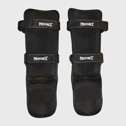 ProForce Martial Arts Combat Tactical Shin & Instep Guard - color: Black/White, size: X-Large