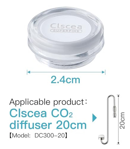 Stainless Steel CO2 Diffuser Ceramic Replacement, Universal for 20cm Diffuser, S 2pcs - size: Disc S 2 pcs