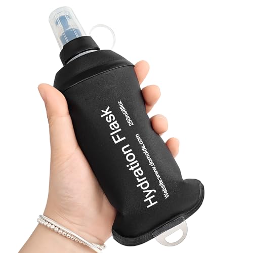 GUYI GYGYL Soft Flask, Collapsible Water Bottle for Sports, 250ml Black - color: 250ml Black