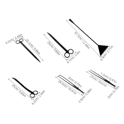 Balacoo 1 Set Stainless Steel Trimming Scissors Tweezers Spatula Essential Tools for Precise Maintenance and Water Grass Care Fish Tanks