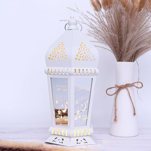 Ramadan Lantern Lights,Ramadan Candle Lantern,Eid Mubarak LED Lamp,Ramadan Hanging Lantern Decorations for Home Style 14 - color: Style 14