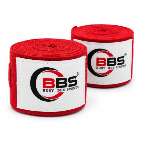 Busy Bee Sports Boxing Hand Wraps - color: Red