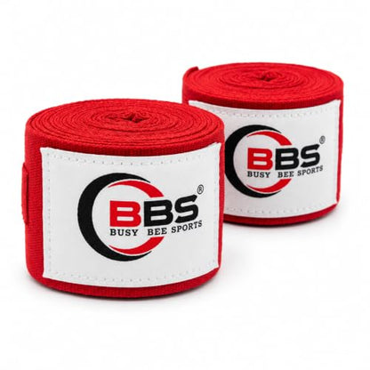 Busy Bee Sports Boxing Hand Wraps - color: Red