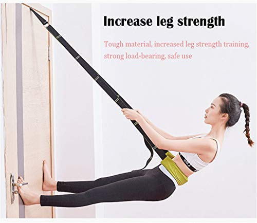 Back bend Assist Trainer - Improve Back and Waist Flexibility, Door Flexibility Stretching Strap, Home equipment for Ballet, Dance, Yoga, Gymnastics, Cheerleading, Splits - color: lake blue