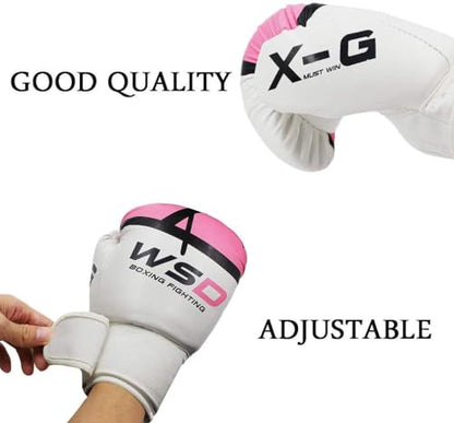Luwint Kids Youth Boxing Gloves 4oz 6oz 8oz, Premium Training Sparring Gloves for 3-5 6-10 10-12 Years and Teens, Beginner Heavy Bag Gloves for Kickboxing Punching MMA Muay Thai - size: 8 oz (70-110 lbs)