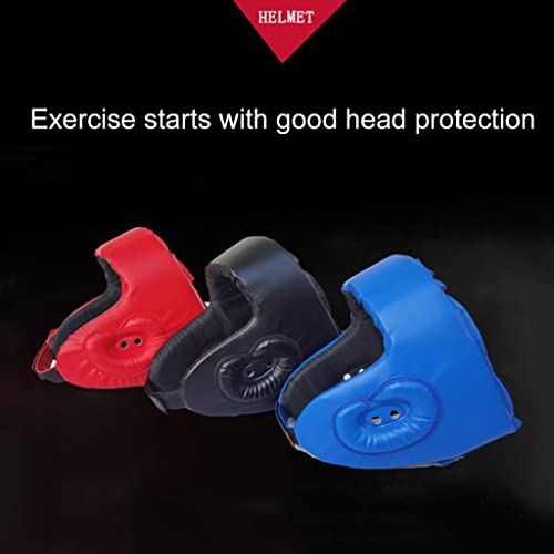 Sparring Gear Set Double Layer Thickening Sparring Gear Set,Martial Arts Protector Equipments,Sanda Kickboxing Kit 6 Pcs Set - color: Blue, size: Small