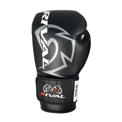 RIVAL Boxing RB2 2.0 Super Bag Gloves, Hook and Loop Closure - High-Density, Multi-Layered Padding, and Breathable Mesh Palm - color: Black, size: Large