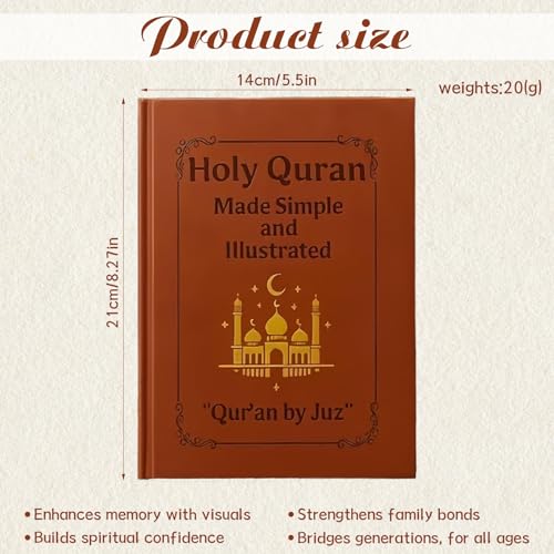 The Quran Journey – Holy Quran Made Simple and Illustrated, Easy Tafsir with Thematic Breakdown of All 114 Surahs, Complete Study & Reflection Guide for Beginners Reverts Daily Prayer