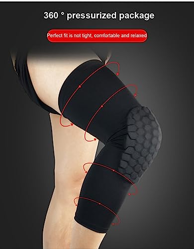 Knee Pads for Youth Adult, Basketball Knee Brace Support, Collision Avoidance Kneepad Compression Calf Shin Sleeve for Football Cycling -1Pair (Blue#1,X-Large)