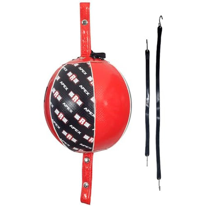 Ringside Apex Boxing Training Double End Bag - color: Red/Black, size: 7 Inch